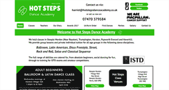 Desktop Screenshot of hotstepsdanceacademy.co.uk