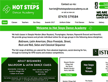 Tablet Screenshot of hotstepsdanceacademy.co.uk